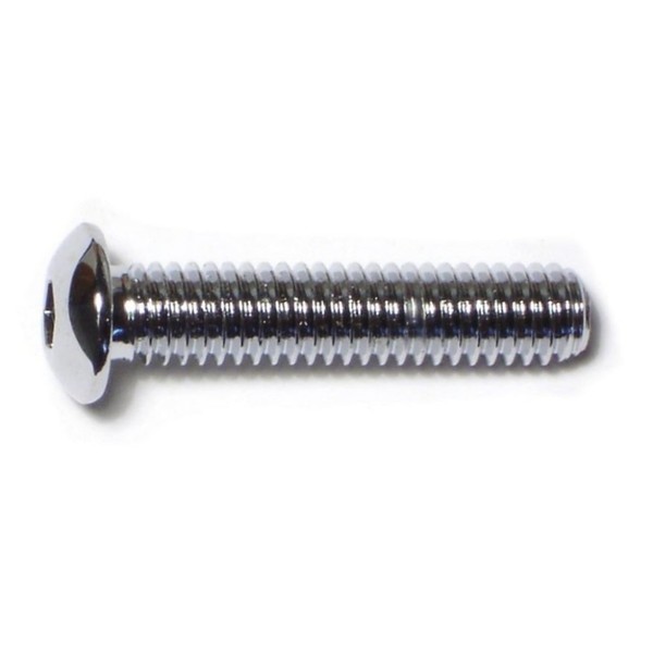 Midwest Fastener 5/16"-18 Socket Head Cap Screw, Chrome Plated Steel, 1-1/2 in Length, 5 PK 75227